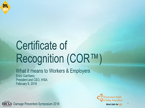 Certificate of Recognition (COR) what it means to workers and employers